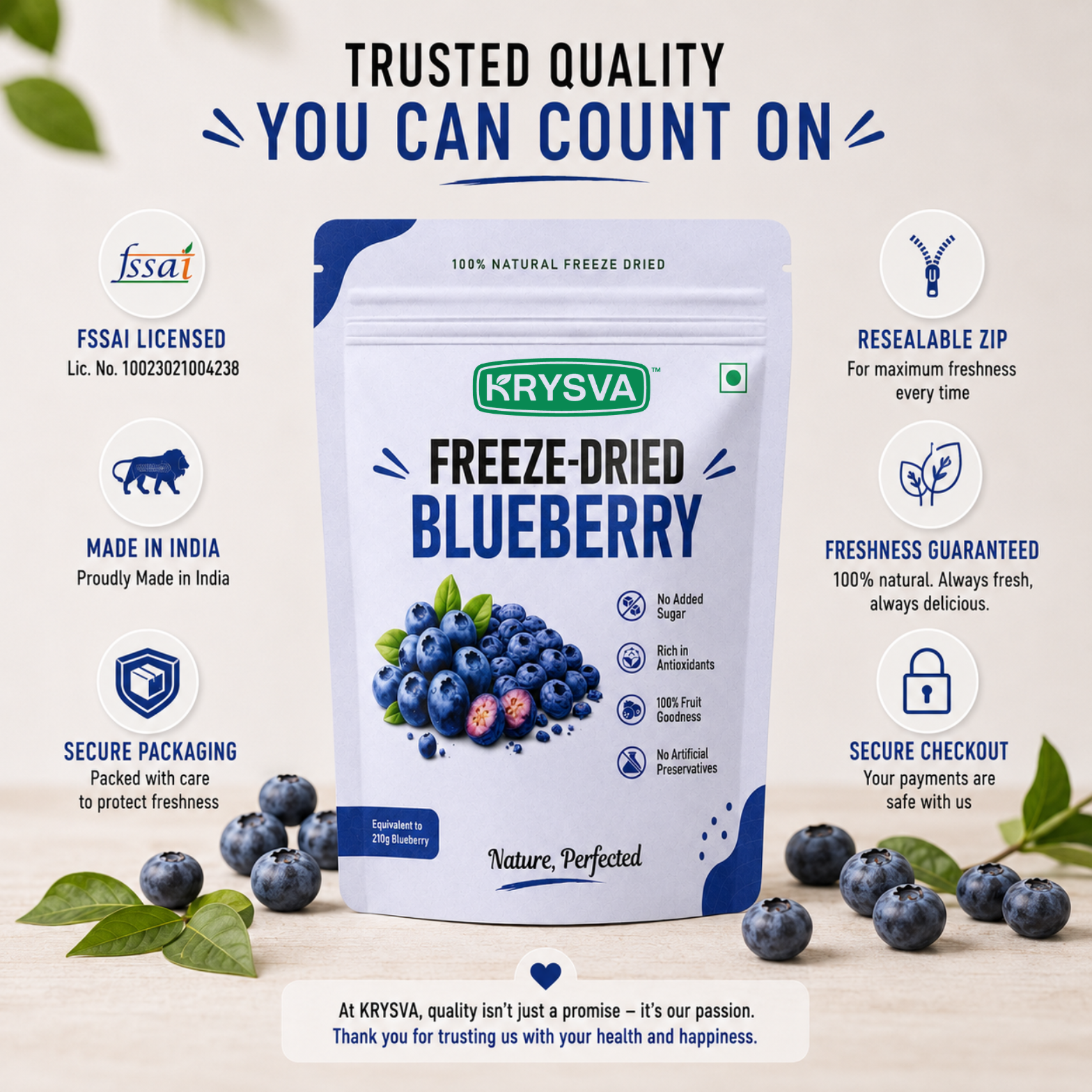 Freeze Dried Blueberry