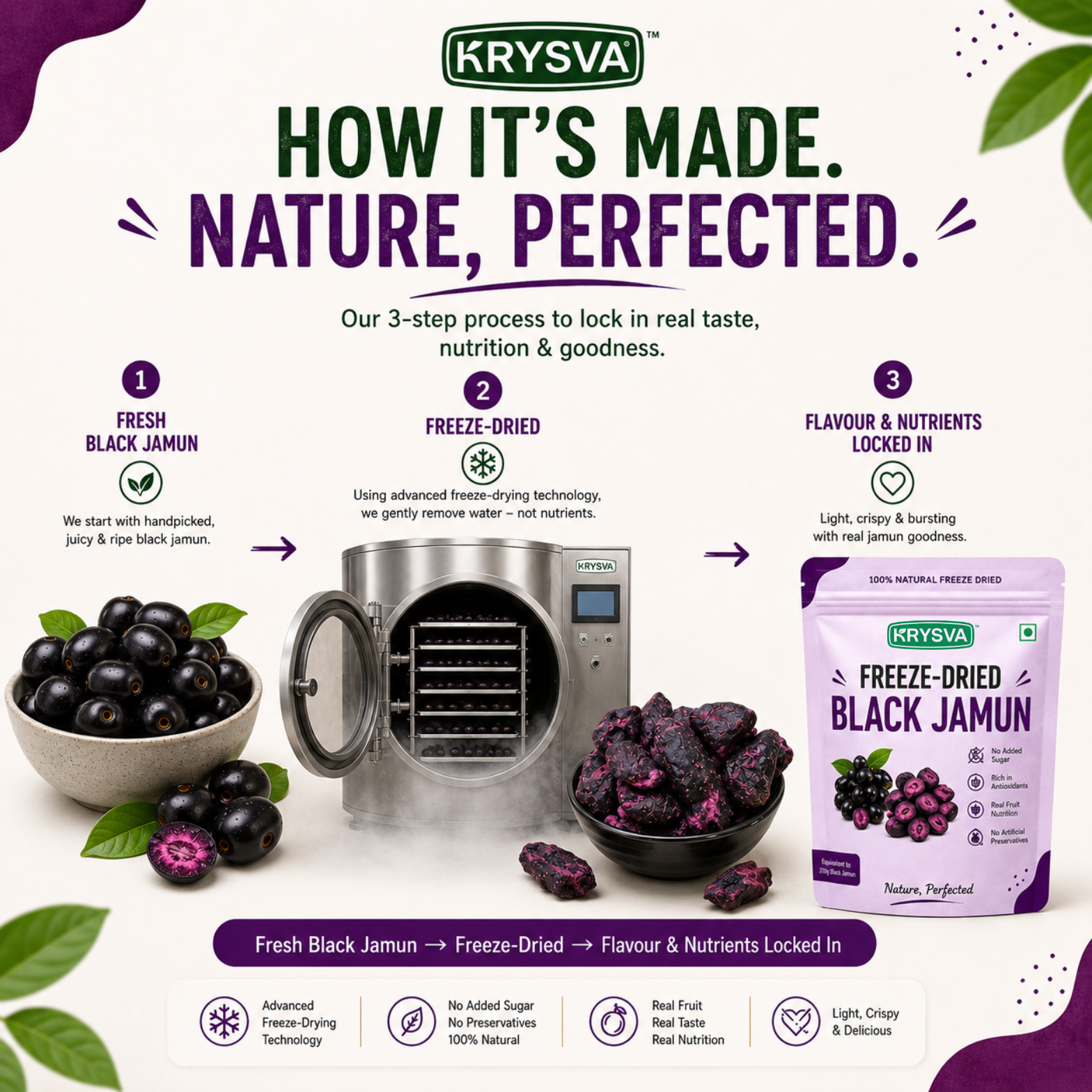 Freeze Dried Black Jamun