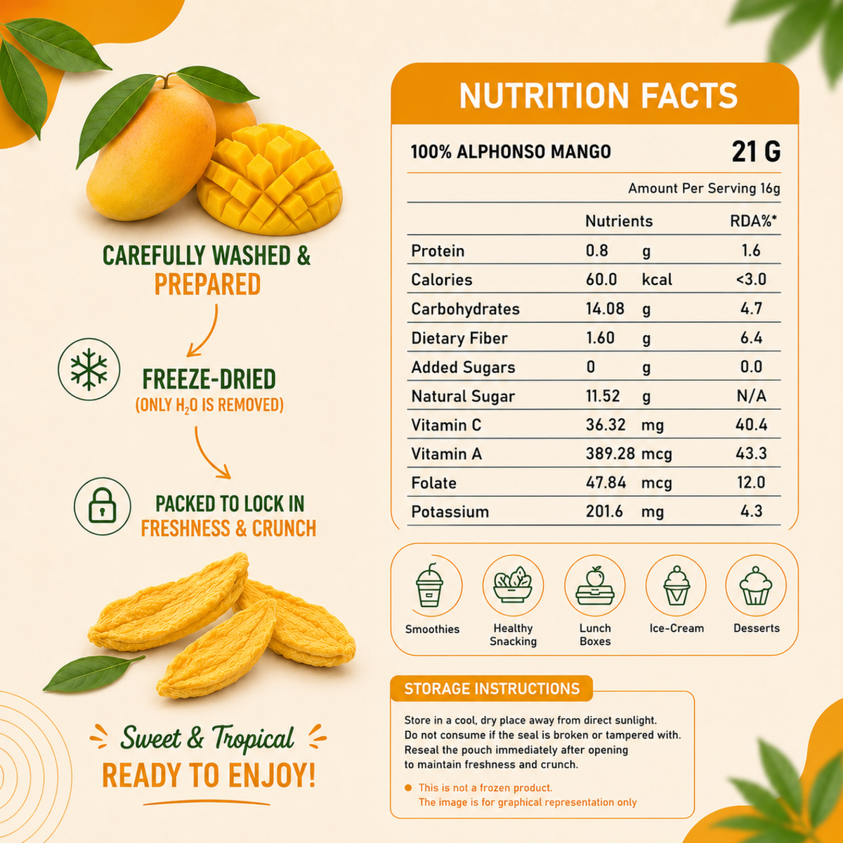 Freeze Dried Mango