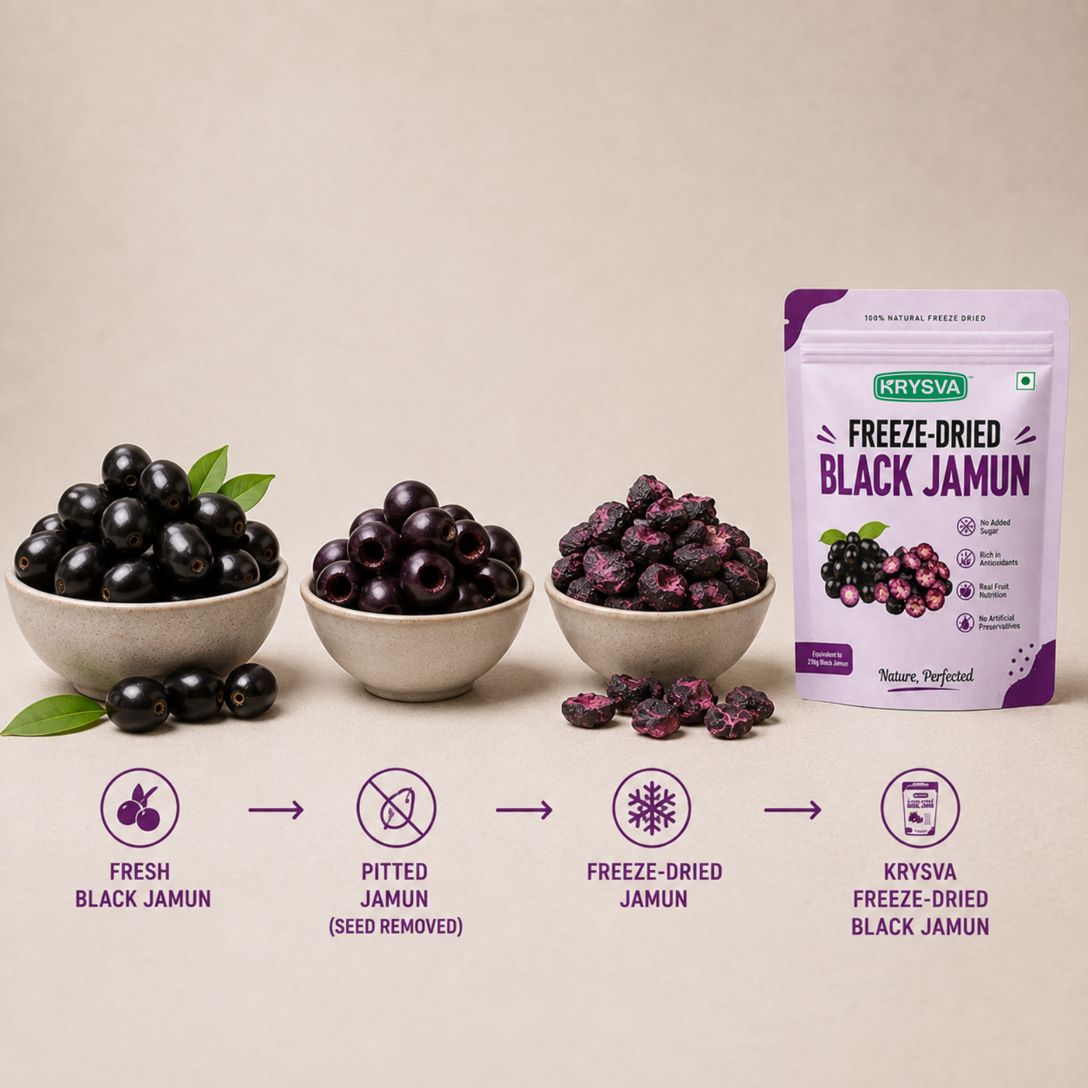 Freeze Dried Black Jamun