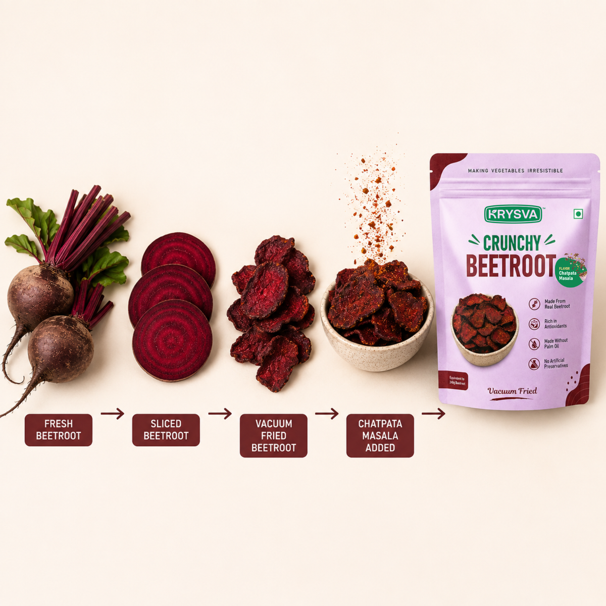 Vacuum Fried Beetroot