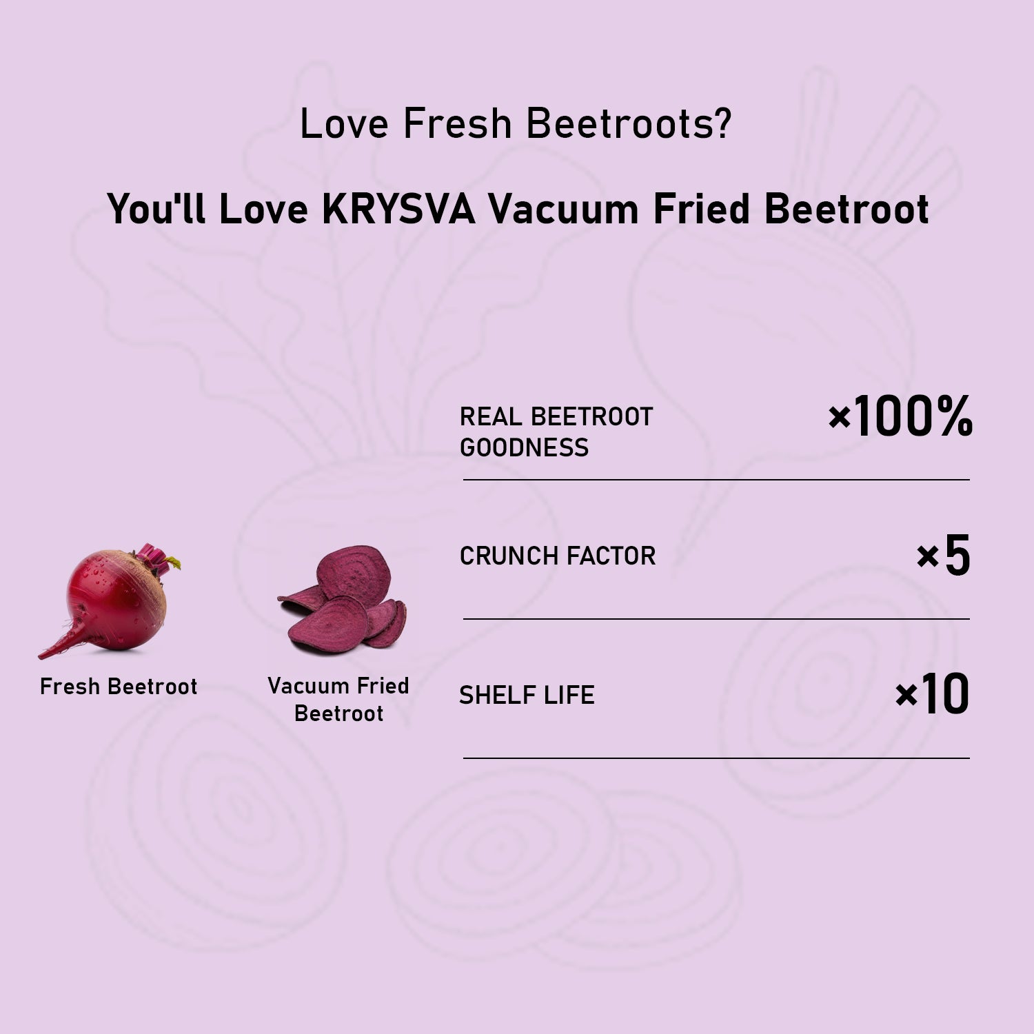 Vacuum Fried Beetroot