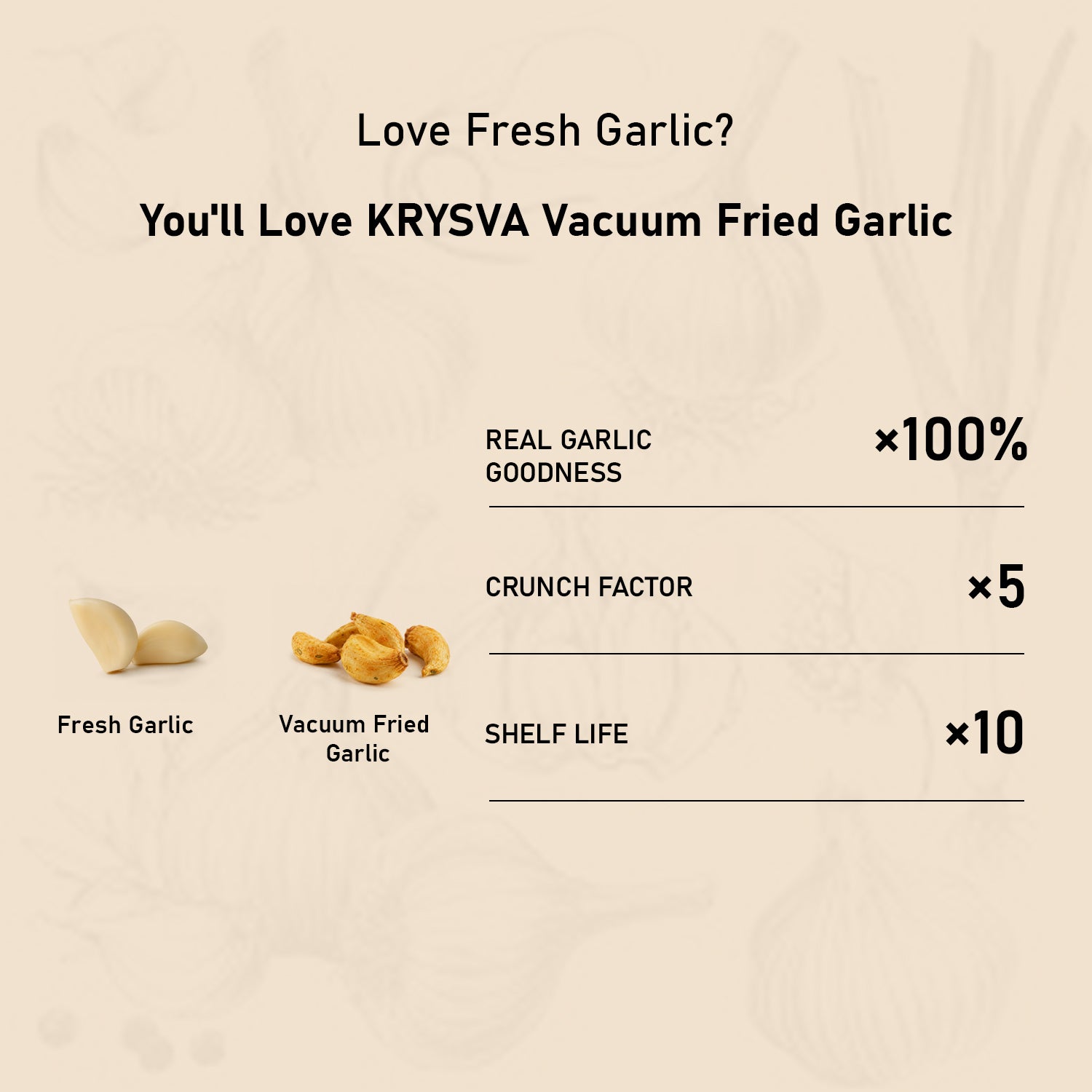 Vacuum Fried Garlic