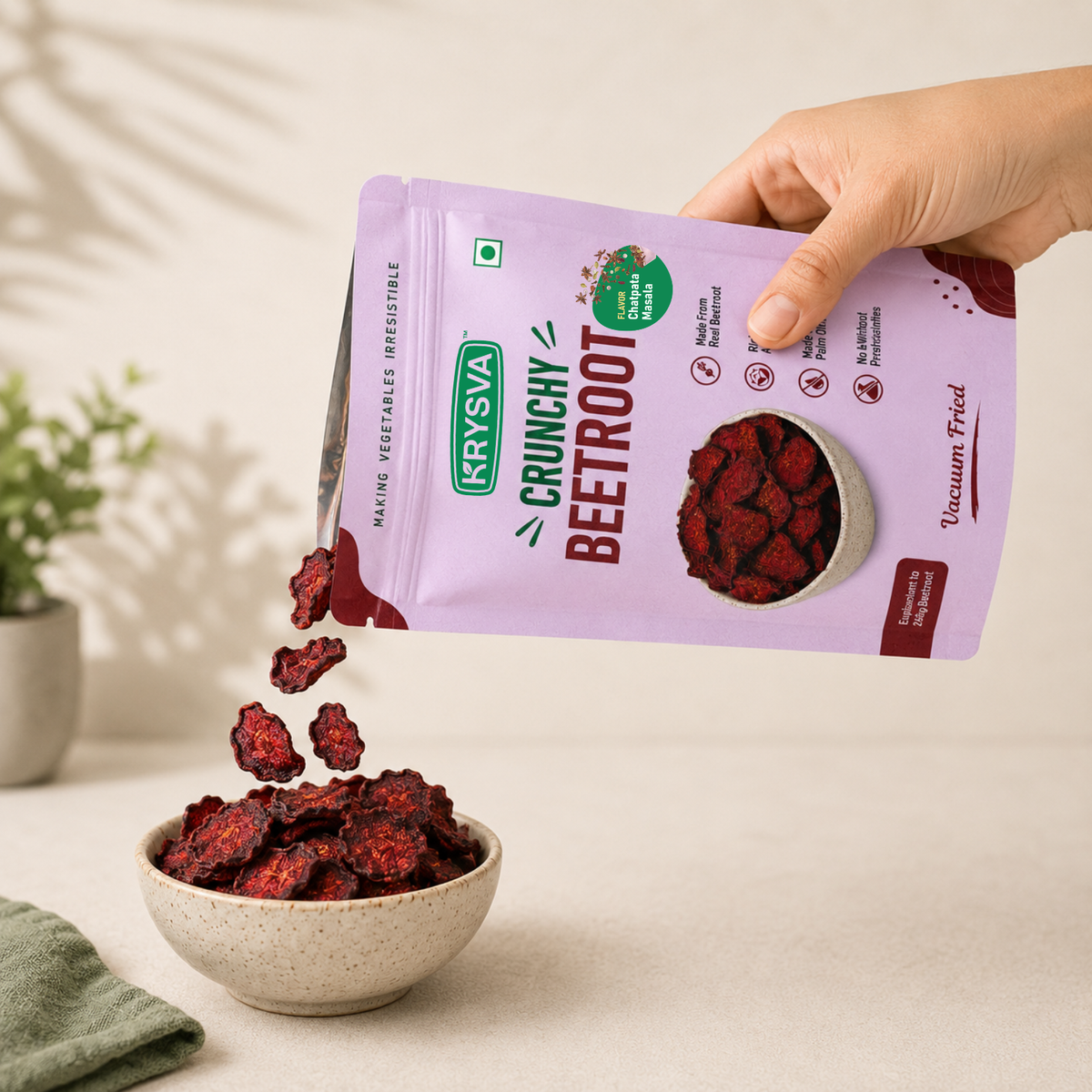 Vacuum Fried Beetroot