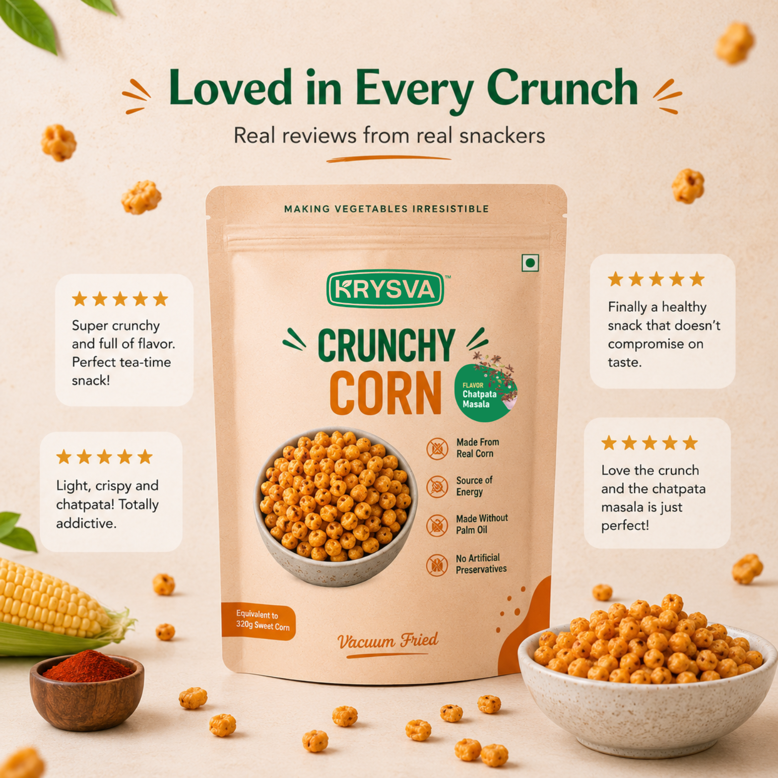 Vacuum Fried Corn