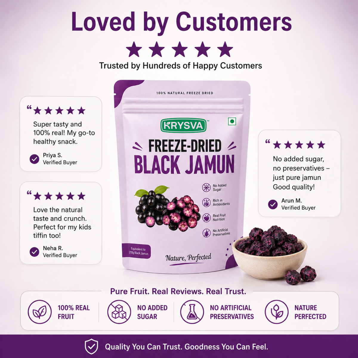 Freeze Dried Black Jamun