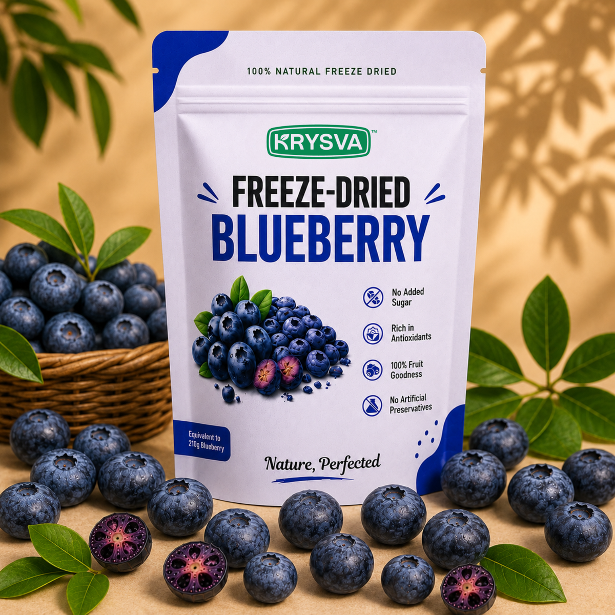 Krysva Freeze Dried Blueberry pack